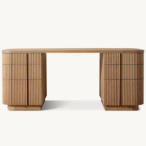 Country-style American-style Simple Home Study <strong>Desk</strong>, Home Villa Apartment Study <strong>Desk</strong>, Retro Creative Solid Wood Office <strong>Desk</strong> - Product Image 6