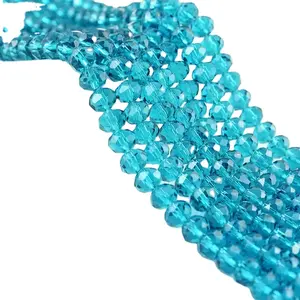 Wholesale 4mm 6mm 8mm various colors Rondelle Beads Glass Crystal Beads jewelry making supplies