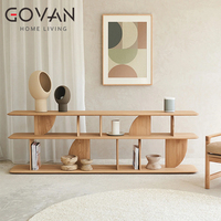 Table console scandinave en frêne massif de la série Nordic avec rangement pour couloirs et salons intérieurs