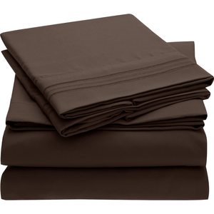 Set di Biancheria da Letto a Righe 1cm in Cotone 100% per Hotel, Set Copripiumino con Lenzuolo Piatto e Lenzuolo con Angoli - Product Image 5