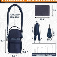 Sac de sport magnétique avec pochette pour bouteille d'eau, sac à dos de sport durable compatible MOLLE pour hommes