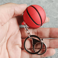 ZP-Custom 3D Anime Porte-clés en alliage de caoutchouc avec conception d'haltères Mini Barbell, cadeaux de bricolage étanches pour les fans de fitness et d'anime