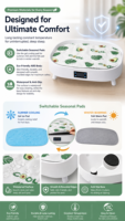Lit surélevé pour chat avec contrôle intelligent de la température, canapé-lit chauffant et rafraîchissant toutes saisons pour animaux de compagnie, tapis amovible et lavable pour petits chiens et chats