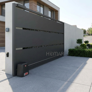 Portail Coulissant Automatique Moderne en Aluminium sur Mesure avec Moteur pour Villa, Garage Extérieur et Sécurité Renforcée - Product Image 6