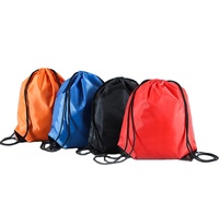 Sac à cordon personnalisé avec logo promotionnel, en polyester 210D, pour le shopping, le sport et la gym.