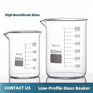 Messbecher mit hohem Boro silikat gehalt <span class=keywords><strong>50ml</strong></span> 250ml 500ml 1000ml hitze beständiges Messglas mit niedriger Form - Product Image 5