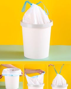 Bolsas de Basura con Cordón de PE Sin Lágrimas, Sin Perfume y Reciclables/Desechables, Personalizables con Marca e Impresión para Uso en Baño y Cocina - Product Image 4