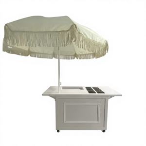 LEDA Nouveauté Chariot à bonbons pour mariage et événements, détachable, personnalisé, blanc, moderne, en métal, pour la décoration - Product Image 1