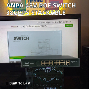 Conmutadores de Red POE No Administrados <span class=keywords><strong>ANPA</strong></span> de 48 V, 38 Gbps, 30316GE Gigabit, 16GE+2GE+1SFP, Full-Duplex, QoS, Apilables, con Función de Vigilancia por IA - Product Image 2