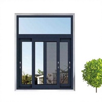 Portes et fenêtres coulissantes modernes en alliage d'aluminium avec isolation phonique et thermique pour la maison