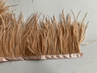 HS-48 plume d'autruche artisanat coupe frange en vrac couture plumes d'autruche garniture pour vêtement jupe robe