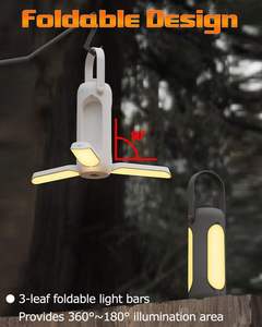 Foldable Portable Camping Lantern <b>Rechargeable</b> <b>LED</b> <b>Light</b> 10000mAh Power Bank Waterproof Emergency Flashlight Outdoor - Product Image 2