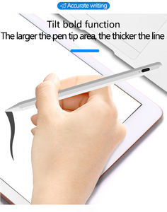 ปากกาสไตลัสโลหะสีขาวสำหรับ iPad ใช้งานร่วมกับ Pencil รองรับการสัมผัสแบบ Capacitive ป้องกันการสัมผัสโดยฝ่ามือ รองรับการเอียง ปลายปากกา POM สำหรับวาดภาพ - Product Image 6