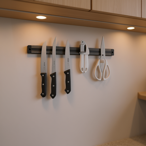 Barra Magnética Magnetika Metaltex de 40 cm para Almacenamiento de Cuchillos, Soporte de Pared para Utensilios de Cocina - Product Image 3