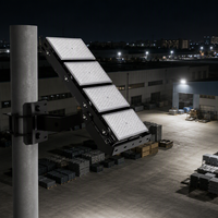Projecteurs LED industriels à longue portée super lumineux 1200W 1600W avec réflecteur en aluminium, focalisation SMD3030, 220V AC pour extérieur