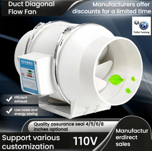 3 "/4"/5 "/6"/<span class=keywords><strong>8</strong></span> "/10"/12 "ABS phòng tắm thông gió ống tăng cường Ống thương mại nhà bếp vắt Quạt Thông Gió 10 <span class=keywords><strong>inch</strong></span> - Product Image 3