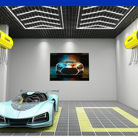 Vente en gros d'usine de lave-auto carreaux de sol en plastique à emboîtement pour le lavage de voiture pour l'atelier de détail de voiture