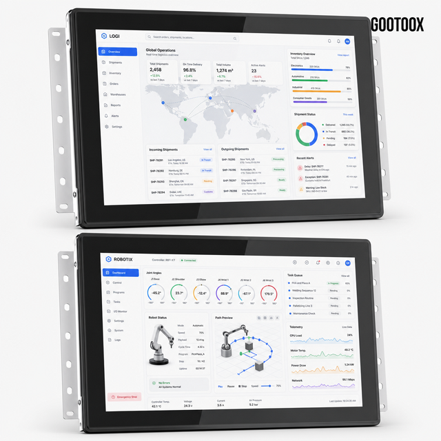 Touch Screen Monitor 7/10.1/13.3/15.6/21.5 Inch Embedded Capacitive Touch Restaurant Ordering Screen Clinic Registration Kiosk