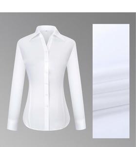 เสื้อเชิ้ตผ้าฝ้ายสีน้ำเงินสำหรับผู้หญิง JXKRSZF พร้อมเสื้อเชิ้ตแขนยาวลาย DP - Product Image 4