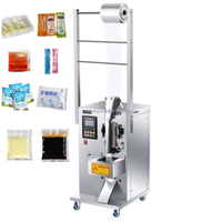 Machine d'emballage compacte à trois soudures latérales pour liquides, 10-18 sachets/min, pour jus, vinaigre, sauce soja, eau, glaçons, remplissage et scellage de petits sachets