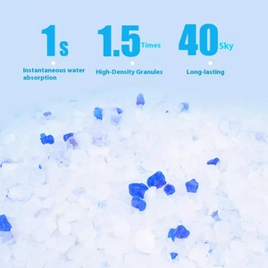 Commercio all'ingrosso diretto della fabbrica 1-8mm fornitura di prodotti per animali domestici Gel di silice riempitivo sabbia di cristallo blu pulito lettiera per gatti in Silicone - Product Image 2