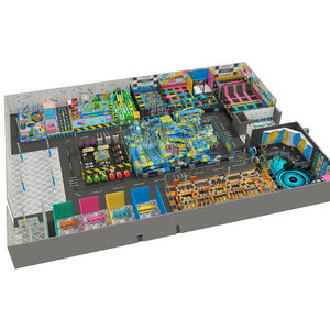 Aire de jeux pour enfants Angel Popular équipement de terrain de jeu intérieur avec trampoline parc ninja course - Product Image 1