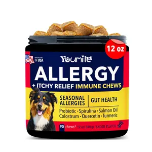 Youmile OEM ODM cane allergia integratore Private Label cani Soft mastica sollievo immunitario e allergia integratore