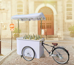Carretto Gelato Italiano Mehen MR6 Carretto per Ghiaccioli e Gelato Bicicletta Carretto Gelati - Product Image 6