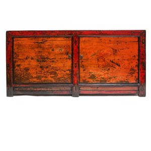 Mobile buffet/credenza in legno dipinto rosso, riproduzione di mobile antico cinese - Product Image 3