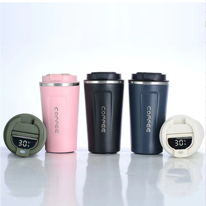 Đôi tường thép không gỉ du lịch Mug nhiệt độ kiểm soát <span class=keywords><strong>Hot</strong></span>/Ice Cà Phê Cốc nước LED hiển thị thông minh thực phẩm lưu trữ container - Product Image 5