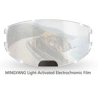 Película Antivaho Fotoluminiscente Electrocrómica Inteligente para Casco de Motocicleta, Resistente a la Lluvia, Venta al Por Mayor para Ciclismo