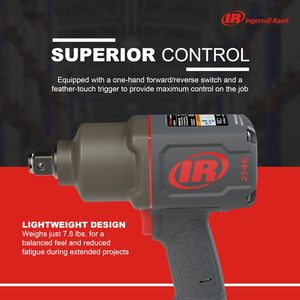 Clé à chocs pneumatique silencieuse Ingersoll Rand 2146Q1MAX à prise pistolet de 3/4 pouces, couple de 2000 pied-pouces - Product Image 5
