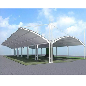 Structure de tension de taille personnalisée Carports Pare-soleil anti-pluie pour les parkings extérieurs - Product Image 4