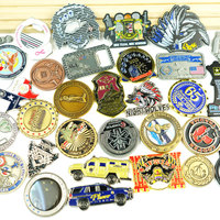 Badges en métal en laiton de haute qualité avec logo personnalisé en gros Amérique 3D pièce de défi commémorative en émail dur doux en vrac