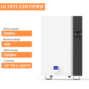 Ul1973 Certified Wall-mounted 48v 200ah Support Parallel up to 6 Units 9.6kwh 10kwh Home Energy <b>Storage</b> Battery Pow-100ah-25.6v - Product Image 1