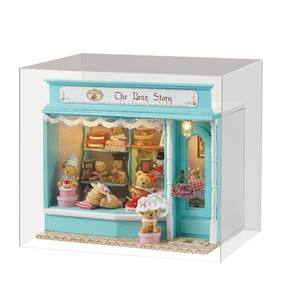 DIY casa de muñecas de madera hecho a mano pasta caramelo oso cuento de hadas 3D rompecabezas casas de muñecas casa de muñecas <span class=keywords><strong>en</strong></span> <span class=keywords><strong>miniatura</strong></span> para niñas - Product Image 4