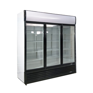 Congélateurs verticaux à triple porte de 1000 L à <span class=keywords><strong>dégivrage</strong></span> <span class=keywords><strong>manuel</strong></span> pour la maison, certification CE, réfrigérateur de présentation pour boissons et légumes - Product Image 4