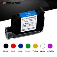 Cartouche d'encre Yaomatec A12 Premium 12,7 mm à base d'éco-solvant, séchage rapide, pour imprimante jet d'encre portable en ligne