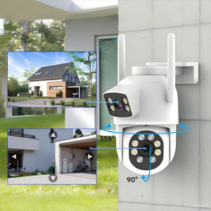 Eseecloud Dual Lens <strong>Camera</strong> Sound And Light Alarm Night Vision <strong>Wifi</strong> Ptz Outdoor Security <strong>Cctv</strong> Security Ip <strong>Camera</strong> - Product Image 1