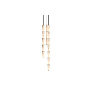 Lustre d'escalier moderne et minimaliste, long, blanc, LED E27, commande par interrupteur, pour plafond haut, salon, salle à manger - Product Image 4