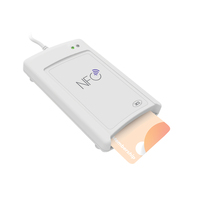 Lector y Escritor de Tarjetas NFC DualBoost II con Doble Tarjeta, Etiquetas NFC Felica para Programas de Fidelización ISO7816/ISO14443, ACR1581U-C1