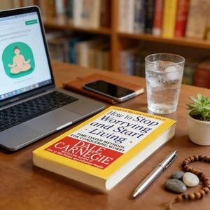 Cómo dejar de preocuparse y empezar a vivir de la manera más saludable, de Dale <span class=keywords><strong>Carnegie</strong></span>, libro de lectura sobre gestión de las emociones negativas y bienestar mental - Product Image 5