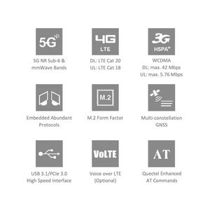 Módulo <span class=keywords><strong>IoT</strong></span> Qualcomm SDX62 5G, 5G, M.<span class=keywords><strong>2</strong></span>, M.<span class=keywords><strong>2</strong></span>, certificado FCC/IC/CE/JATE/PTCRB, para enrutador CPE, <span class=keywords><strong>IoT</strong></span> Industrial - Product Image 5