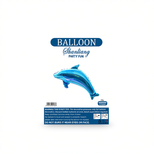 Palloncino in lamina a forma di delfino Shanliang da 23 pollici, decorazione per feste per bambini - Product Image 1