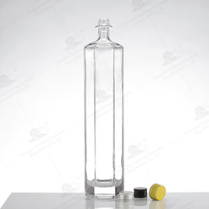 अनुकूलित 700 750 मिलीलीटर पैटर्न वर्ग टेक्विला, व्हिस्की, वोदका, गिन, रम, फल शराब, रस, डिसारो शराब की कांच की बोतलें - Product Image 4