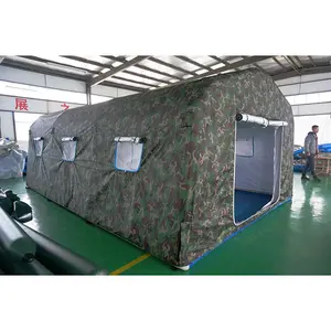 Folding air sealed facet inflatable tent for sale Airbrother 5 +  person tent support oem customized