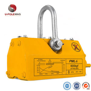 Elevador de imán industrial del fabricante de 20 años de China, 100Kg, 6000Kg de capacidad, elevador de tapa de alcantarilla magnético permanente, un imán - Product Image 6