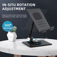 Ordinateur portable de bureau debout paresseux réglable support de tablette rotatif à 360 degrés Dock table/support pour ordinateur portable