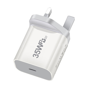 35W GaN Charger PD QC3.0 Dual Type C <b>Port</b> For Mobile Phone <b>White</b> - Product Image 2