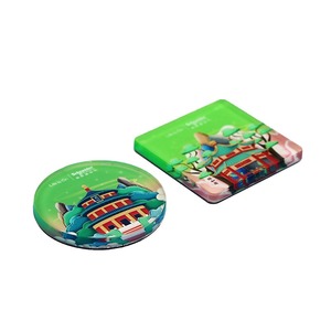 Oem Small Round Square Refrigerator Magnet Custom Logo Shape Souvenir Acrylic Photo Fridge Magnet - Product Image 1